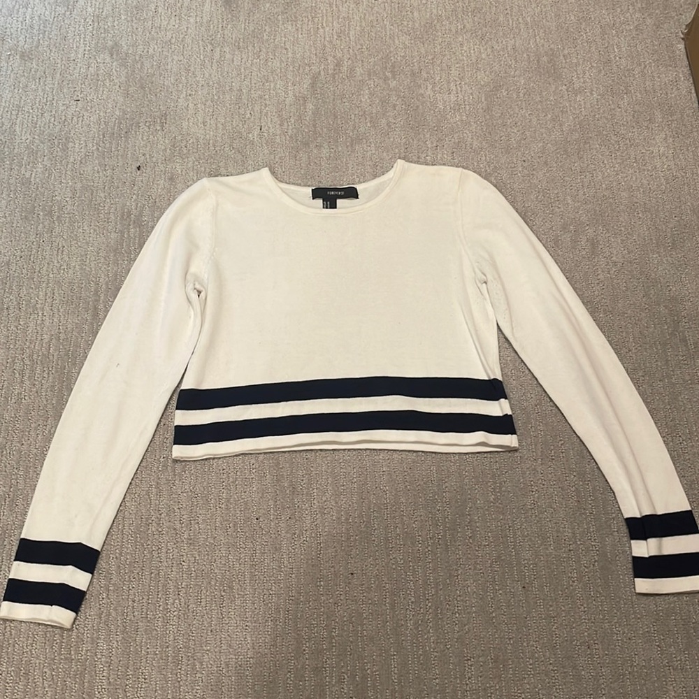 Forever 21 long sleeve crop top